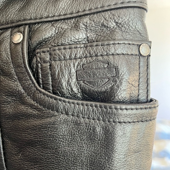 Harley Davidson Leather Riding Pants size 2 - Picture 9 of 9